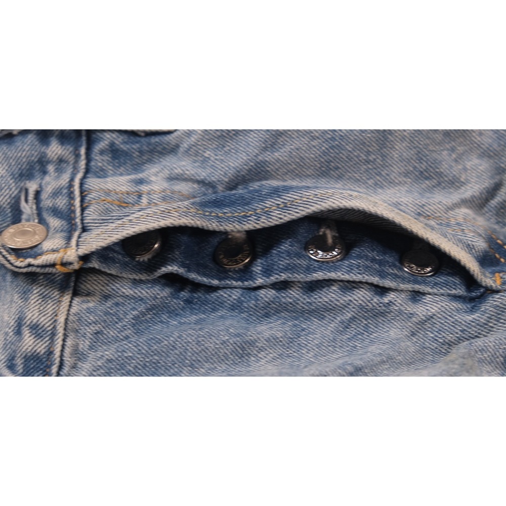 Levi Denim Shorts Womens 29 Blue 501 Original Cut Off Distressed Frayed Cotton - Picture 9 of 9